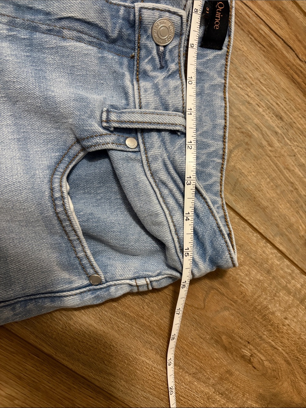 Quince cool blue Bella stretch barrel jeans - Picture 6 of 7